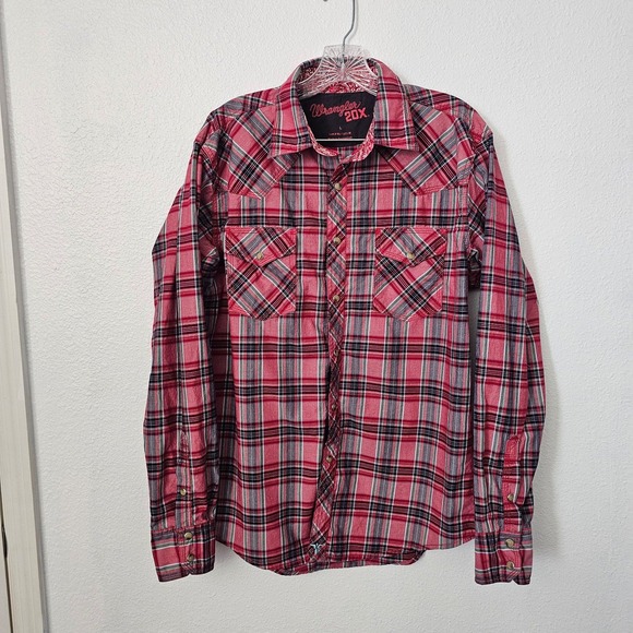 Wrangler 20X Plaid Pearl‎ Button Western Shirt - Picture 1 of 5